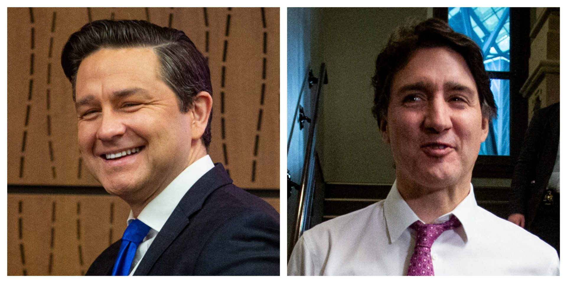 Conservative Leader Pierre Poilievre, left, and Prime Minister Justin Trudeau.