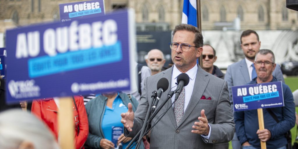 Bloc Québécois Leader Yves-François Blanche