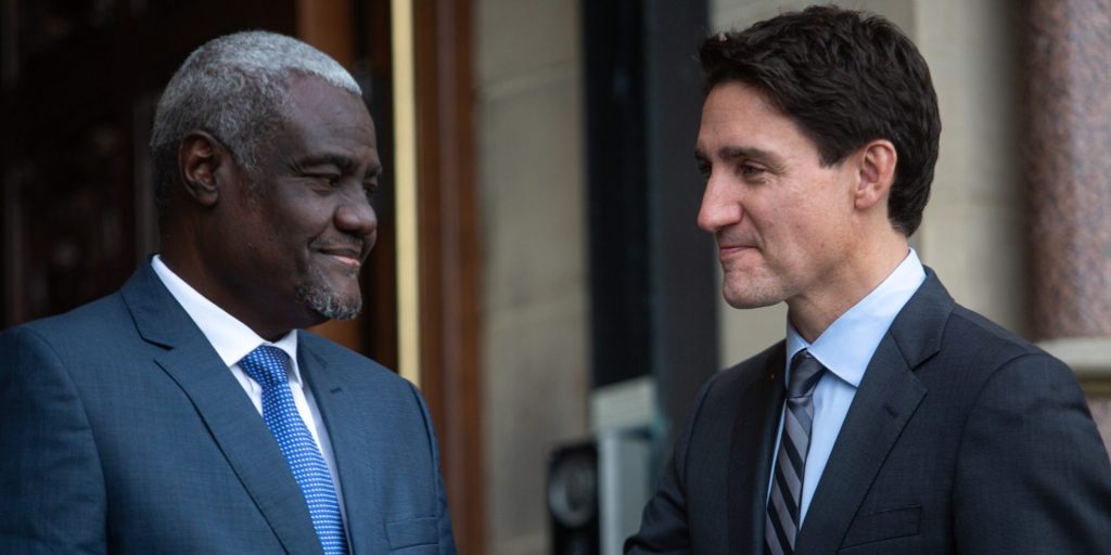 Justin Trudeau, Moussa Faki Mahamat