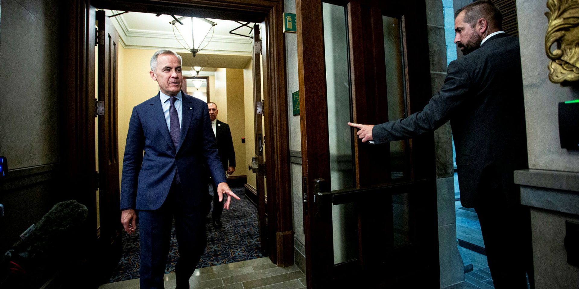 Prime Minister Mark Carney arrives in the House of Commons foyer before Question Period on June 10, 2025. The Hill Times photograph by Andrew Meade