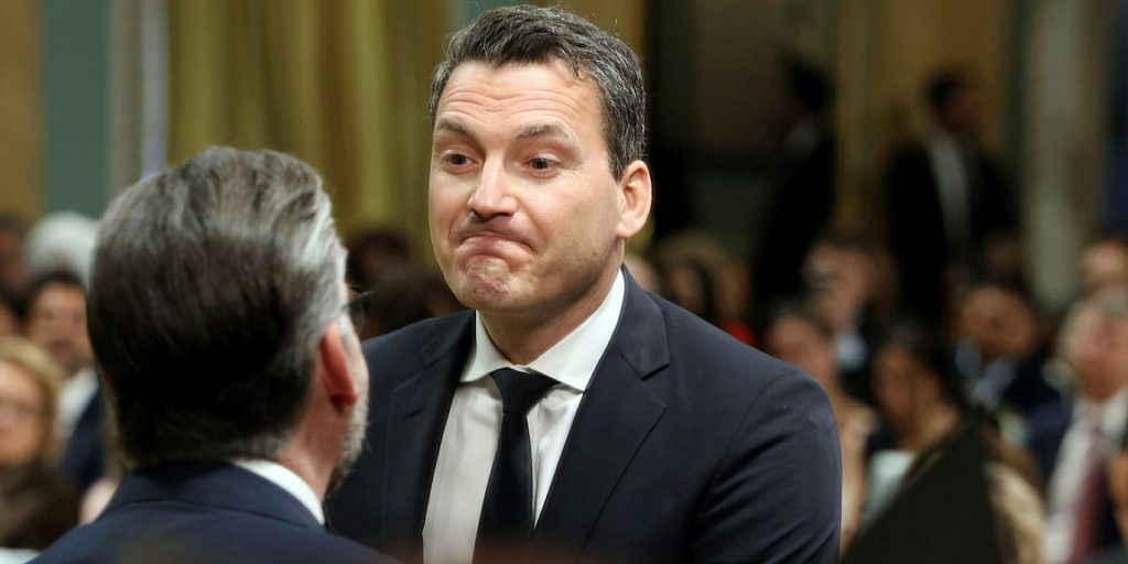 New AI Minister Evan Solomon, pictured May 13, 2025, being sworn in to cabinet at Rideau Hall in Ottawa. The Hill Times photograph by Sam Garcia