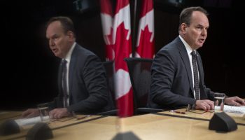 Labour Minister Steven MacKinnon holds a press conference on Nov. 12, announcing the federal government would be forcing a resumption of operations at B.C. and Quebec Ports and sending the disputes to binding arbitration.