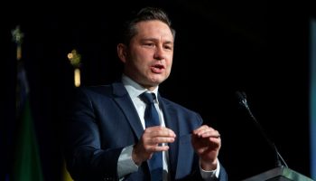 Conservative Party leader Pierre Poilievre speaks at the National Prayer Breakfast in Ottawa on  May 7, 2024. The Hill Times photograph by Andrew Meade