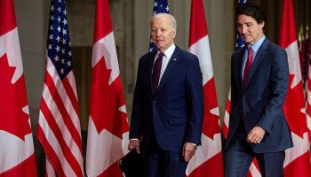 Prime Minister Justin Trudeau and U.S. President Joe Biden both will go to the polls before the 2026 review of CUSMA takes place. The Hill Times photograph by Andrew Meade