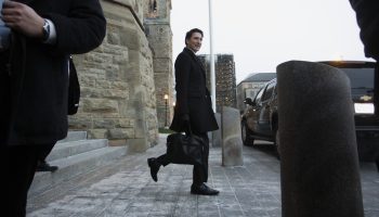 Prime Minister Justin Trudeau leaves West Block after the Liberal cabinet meeting on  Dec. 20, 2024.