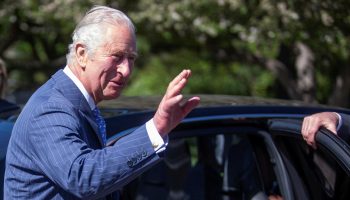 Royal Highnesses Prince Charles, The Prince of Wales waves as he leaves the Royal Canadian Geographical Society for a Prince’s Trust and Bird Foundation engagement on May 18, 2022, during the National Capital Region stop of his Canadian tour. Andrew Meade