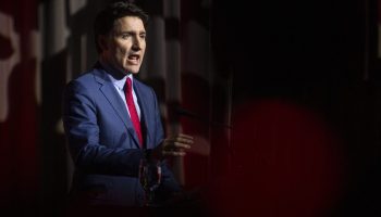 Prime Minister Justin Trudeau speaks at the Liberal National Caucus holiday party in Ottawa  on  Dec. 17, 2024. The Hill Times photograph by Andrew Meade