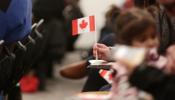 Mona Fortier, Member of Parliament for Ottawa—Vanier, welcomes 80 new citizens at a citizenship ceremony at the Immigration, Refugees and Citizenship Canada office in Ottawa for a special citizenship ceremony as part of Citizenship Week celebrations on Oct. 12, 2018.