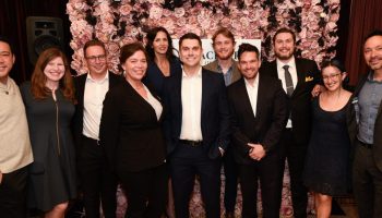 Blackbird Strategies flock: Riley Wong, left, Annalisa Harris, Dan Pujdak, Naomi Steele, Lisa Kirbie, Aaron O'Quinn, Tom Potter, Olivier Cullen, Cameron Penner, Maddy Eisenberg, and Travis Boissoneau. The Hill Times photograph by Cynthia Munster