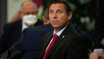 Mayor of Brampton Patrick Brown attends the Federation of Canadian Municipalities Big City Caucus in Ottawa on  Dec. 6, 2022. The Hill Times photograph by Andrew Meade