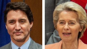 Justin Trudeau and Ursula von der Leyen-2