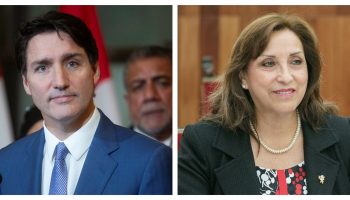 Prime Minister Justin Trudeau, and Peruvian President Dina Boluarte.