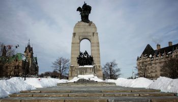 The National War Memorial is pictured on Jan. 17, 2023. The Hill Times photograph by Andrew Meade
