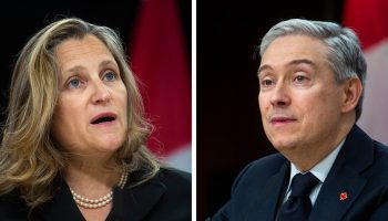 Lobbyists reached out to Deputy Prime Minister Chrystia Freeland, left, and Industry Minister François-Philippe Champagne during a September dominated by economic development advocacy discussions. The Hill Times photographs by Andrew Meade