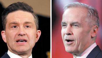 Conservative Leader Pierre Poilievre, left, and Prime Minister Mark Carney. The Hill Times photographs by Sam Garcia